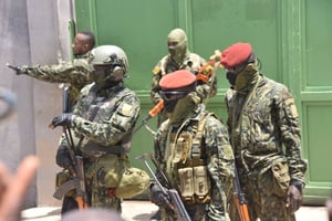 Des membres des forces spéciales guinéennes, le 6 septembre 2021 à Conakry (archives / illustration). © Photo by CELLOU BINANI / AFP