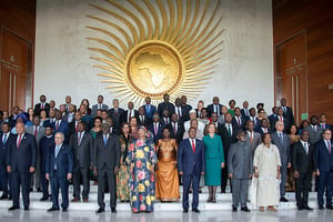 Cérémonie d’ouverture de la 42e session ordinaire du Conseil exécutif de l’Union africaine, en février 2023. © African Union