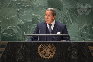 Omar Hilale, représentant permanent du Maroc à l’ONU. © UN Photo/Cia Pak
