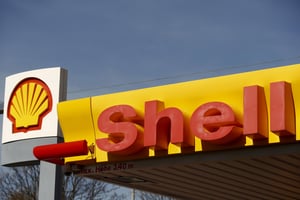 Le logo de Shell dans une station-service à Zurich, le 8 avril 2015. © Arnd Wiegmann/REUTERS