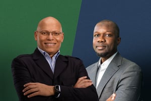 Les candidatures de Karim Wade et de Ousmane Sonko à la présidentielle de février 2024 au Sénégal ont été écartées. © Photomontage : Jeune Afrique