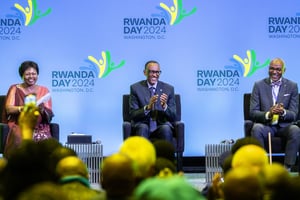 Paul Kagame (centre) lors du Rwanda Day, le 3 février 2024, dans le Maryland aux États-Unis. © Paul Kagame Flickr