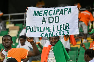 Les Ivoiriens ont remporté dimanche 11 février 2024 leur troisième CAN, à domicile, dans un stade Alassane-Ouattara d’Ébimpé survolté et plein à craquer. © Sia KAMBOU/AFP