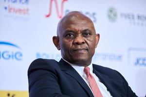 Tony Elumelu, directeur de Transcorp Group, à la conférence du Club Afrique de France Invest, le 30 octobre 2019. © Bruno Levy pour JA
