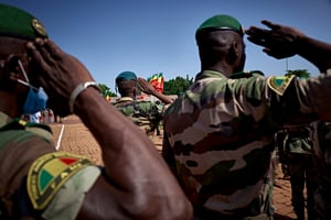 Un soldat malien à Bamako, le 22 septembre 2020.
