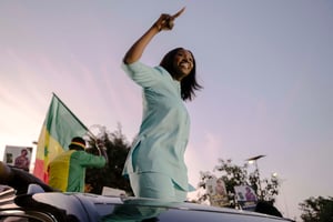 Anta Babacar Ngom sera la seule femme candidate à l’élection présidentielle du 24 mars 2024 au Sénégal. © CARMEN ABD ALI / AFP