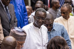 L’ancien Premier ministre Amadou Ba, candidat de la majorité sortante à la présidentielle sénégalaise du 24 mars 2024, a concédé sa défaite au lendemain du premier tour. © JOHN WESSELS / AFP