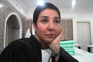 L’avocate et chroniqueuse Sonia Dahmani, le 10 mai 2024, à Tunis. © MOHAMED HAMMI/SIPA
