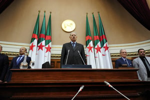 Salah Goudjil, président du Sénat algérien, le 4 septembre 2023. © Amine Chikhi/APP / NurPhoto via AFP