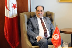 Le ministre de l’Intérieur tunisien, Kamel Feki (photo), a été remplacé, samedi 25 mai, par Khaled Nouri. © APP / NurPhoto / NurPhoto via AFP