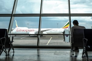 Ethiopian Airlines a signé en août 2024 un protocole d’accord avec la société de conseil Dar, basée à Dubaï, pour développer le design de l’aéroport de Bishoftu, à environ 40 kilomètres au sud est de la capitale Addis Abeba. © EDUARDO SOTERAS/AFP
