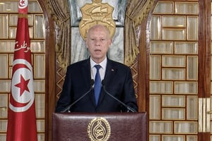 Le président tunisien Kaïs Saïed lors de son discours télévisé, le 25 juillet 2024. © Capture écran – Présidence de Tunisie