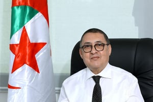 Brahim Merad, ministre algérien de l’Intérieur et directeur de campagne d’Abdelmajid Tebboune pour l’élection présidentielle du 7 septembre 2024. © DR