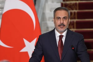 Le ministre turc des Affaires étrangères, Hakan Fidan, en août 2024. © Ahmed Hasan / AFP