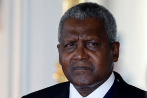 Le PDG du groupe Dangote, Aliko Dangote, lors du septième sommet « Choose France » au château de Versailles, le 13 mai 2024. © LUDOVIC MARIN/Pool via REUTERS