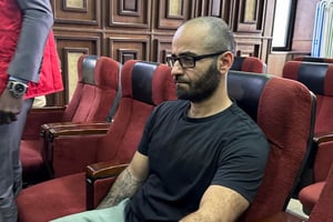 Le dirigeant de Binance, Tigran Gambaryan, à la Haute Cour fédérale d’Abuja, le 4 avril 2024. © Abraham Achirga/REUTERS