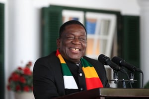 Le président du Zimbabwe, Emmerson Mnangagwa, à Harare, le 3 avril 2024. © REUTERS/Philimon Bulawayo