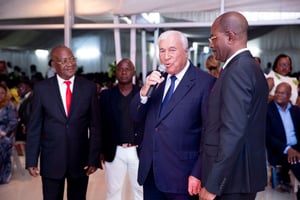 Michel Palu, en visite au Gabon, en avril 2019. © DR