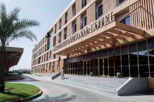 L’Escale International Hôtel, un établissement 4 étoiles ouvert à Djibouti Ville en 2022, sur le site de l’ancien port. © Vincent Fournier pour JA