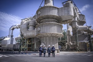 Le site d’OCP dans le port de Jorf Lasfar est le plus grand complexe intégré de production d’engrais phosphatés au monde. © HOC