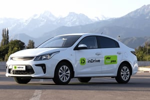 Un VTC de la compagnie InDrive. © InDrive
