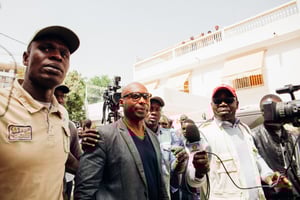Barthélémy Dias, en 2019. © Carmen Abd Ali / AFP