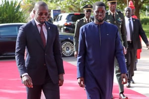 Le président sénégalais, Bassirou Diomaye Faye, et le Premier ministre, Ousmane Sonko, le 14 octobre 2024. © Présidence de la République du Sénégal