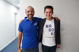 Belal El-Megharbel, fondateur de MaxAB et Daniel Yu, fondateur de la plateforme Wasoko. © TECHLISH KENYA