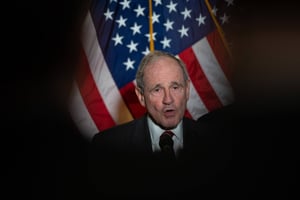 L’Américain James Risch, le sénateur républicain de l’Idaho. © Graeme Sloan/Sipa USA/SIPA