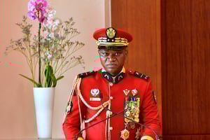 Brice Clotaire Oligui Nguema, le président de la transition au Gabon. © FlickR / Présidence du Gabon