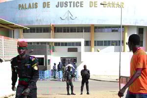 Le palais de justice de Dakar. © Seyllou/AFP