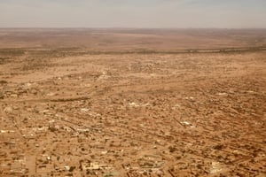 Agadez, où ont été inhumés les soldats nigériens, victimes de l’attaque du 28 février. © Camille Laffont / AFP