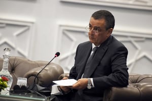 L’ex-ministre algérien de l’Industrie et des Mines, Abdeslam Bouchouareb, en 2016, à Alger. © Farouk Batiche / AFP