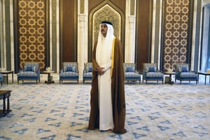 L’émir du Qatar, Tamim Ben Hamad Al Thani, a lancé une nouvelle tentative de médiation entre le gouvernement congolais et le M23. © Jacquelyn Martin/AP/SIPA