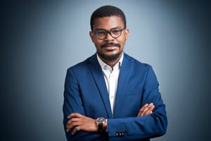 Joël Té Léssia Assoko, ancien rédacteur en chef adjoint à Jeune Afrique, et auteur de « Enterrer Sankara, essai sur les économies africaines ». © Vincent Fournier pour JA