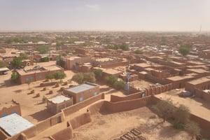 La ville d’Agadez, au Niger, en 2023. © Michele Cattani / AFP