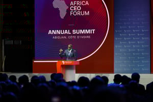 Lors de l’Africa CEO Forum, à Abidjan, le 12 mai. © ACF 2025