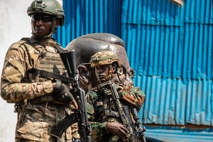 Des membres du M23, à Bukavu, en février.