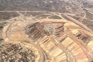 Une mine de cobalt, à Kolwezi, dans la province de Lualaba, le 6 août 2025. © MINAKO SASAKO/ THE YOMIURI SHIMBUN/AFP