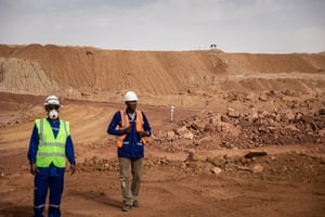 Mine d’uranium de Cominak (près d’Arlit, au Niger), le 8 mars 2023, quand elle était encore exploitée par Orano.
