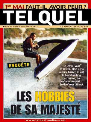 Couverture du magazine Telquel datant de 2008. &copy; Telquel