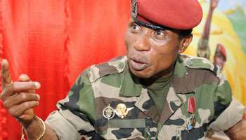 Le capitaine Dadis Camara, en 2009 à Conakry. &copy; AFP