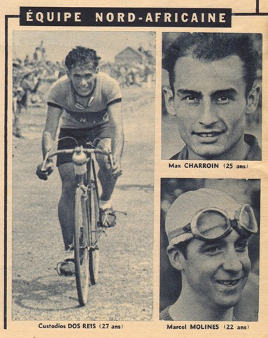 L'équipe d'Afrique du nord a participé au Tour de France de 1947 à 1961 en tant qu'équipe coloniale. &copy; D.R.