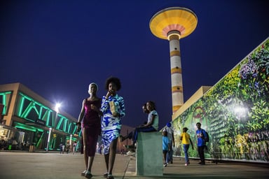 Le nouveau centre commercial Brazza Mall, à Brazzaville, le 6 juillet 2024. © BAUDOUIN MOUANDA pour JA