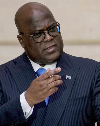 Le président congolais Félix Tshisekedi s’exprime lors d’une conférence de presse à l’Élysée, le 30 avril 2024. © Christophe Ena/AP/SIPA