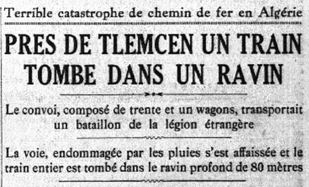 Coupure de la presse française après le déraillement de Turenne en 1932. &copy; DR