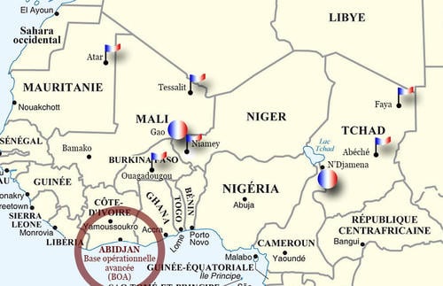 Opération Barkhane : présence de l'armée française dans le Sahel &copy; Ministère français de la Défense