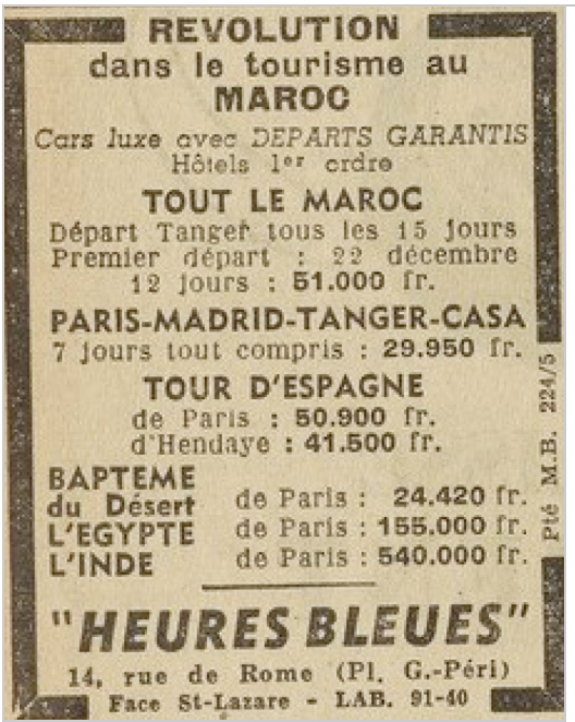Encart publicitaire dans « Le Figaro » du 4 décembre 1950.