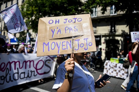 Manifestation contre le Rassemblement national à Paris, le 23 juin 2024 © MAGALI COHEN/Hans Lucas via AFP