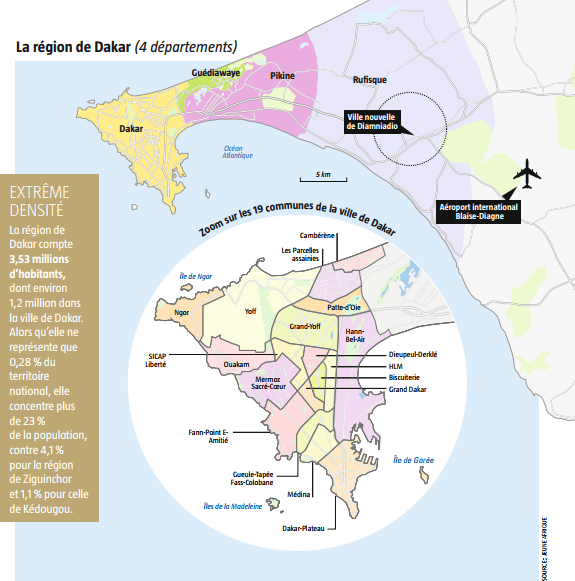 La région de Dakar &copy; JA